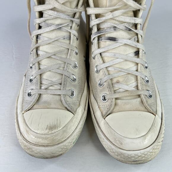 Converse x PLAY Comme des Garçons Chuck 70 High Top Sneakers FLAW White M7, W9 - Picture 6 of 11